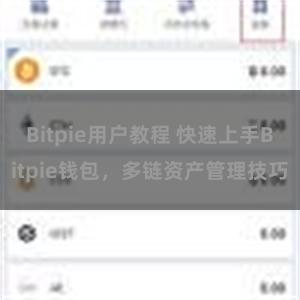 Bitpie用户教程 快速上手Bitpie钱包，多链资产管理技巧