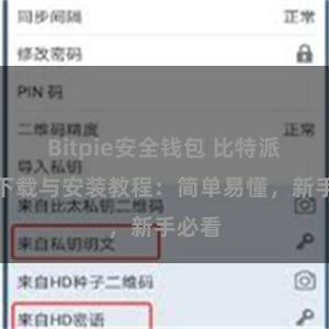 Bitpie安全钱包 比特派钱包下载与安装教程：简单易懂，新手必看