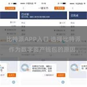 比特派APP入口 选择比特派作为数字资产钱包的原因。