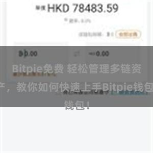 Bitpie免费 轻松管理多链资产，教你如何快速上手Bitpie钱包！