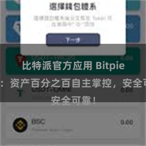 比特派官方应用 Bitpie钱包：资产百分之百自主掌控，安全可靠！