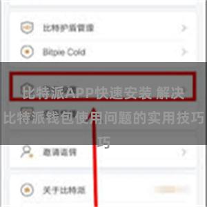 比特派APP快速安装 解决比特派钱包使用问题的实用技巧