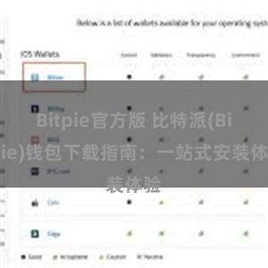 Bitpie官方版 比特派(Bitpie)钱包下载指南：一站式安装体验