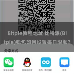 Bitpie教程地址 比特派(Bitpie)钱包如何设置每日限额？