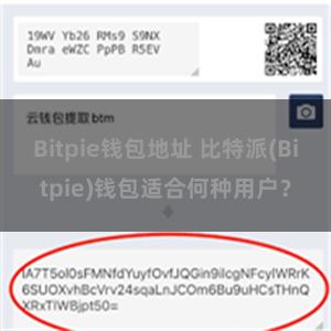 Bitpie钱包地址 比特派(Bitpie)钱包适合何种用户？